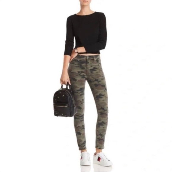Hudson Camouflage Nico Midrise Ankle Skinny Jeans - Picture 4 of 10